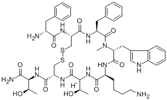 (D-PHE5,CYS6,11,N-ME-D-TRP8)-SOMATOSTATIN-14 (5-12) AMIDE CAS#: 340821-13-8