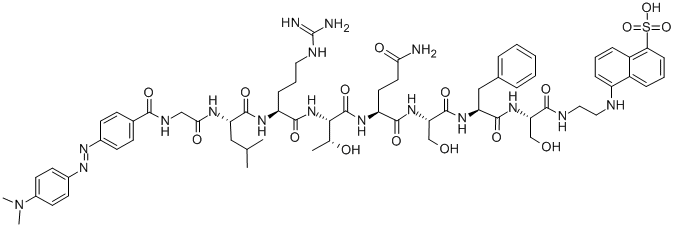 DABCYL-GLY-LEU-ARG-THR-GLN-SER-PHE-SER-EDANS CAS#: 145682-87-7
