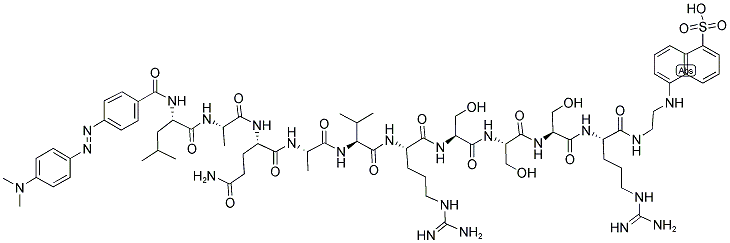 DABCYL-LEU-ALA-GLN-ALA-VAL-ARG-SER-SER-SER-ARG-EDANS CAS#: 396716-14-6