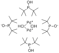 DIHYDROGEN DI-MU-CHLOROTETRAKIS(DI-T-BUTYLPHOSPHINITO-KP)DIPALLADATE(2-) CAS#: 386706-31-6