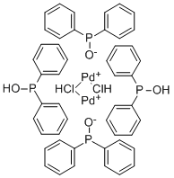 DIHYDROGEN DI-MU-CHLOROTETRAKIS(DIPHENYLPHOSPHINITO-KP) DIPALLADATE(2-) CAS#: 36536-69-3