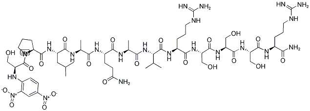 DNP-SER-PRO-LEU-ALA-GLN-ALA-VAL-ARG-SER-SER-SER-ARG-NH2 CAS#: 396726-42-4