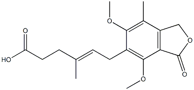 (E)-6-(1,3-Dihydro-4,6-diMethoxy-7-Methyl-3-oxo-5-isobenzofuranyl)-4-Methyl-4-hexenoic Acid CAS#: 38877-93-9