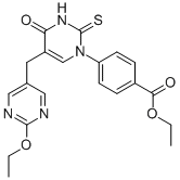 ETHYL 4-(5-((2-ETHOXYPYRIMIDIN-5-YL)METHYL)-4-OXO-2-THIOXO-3,4-DIHYDROPYRIMIDIN-1(2H)-YL)BENZOATE CAS#: 306974-64-1