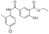 Ethyl 5-(((4-chloro-2-methylphenyl)amino)carbonyl)-2-hydroxybenzoate CAS#: 38507-94-7