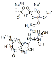 GUANOSINE-13C10, 15N5 5'-TRIPHOSPHATE SODIUM SALT 99 ATOM %13C 99 ATOM%15N CAS#: 285978-17-8