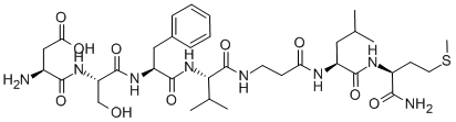H-ASP-SER-PHE-VAL-BETA-ALA-LEU-MET-NH2 CAS#: 122063-01-8
