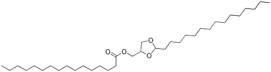 Hexadecanoic acid (2-pentadecyl-1,3-dioxolan-4-yl)methyl ester CAS#: 41563-11-5