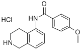 Isoquinoline, 1,2,3,4-tetrahydro-5-(4-methoxybenzamido)-, hydrochlorid e CAS#: 37481-27-9