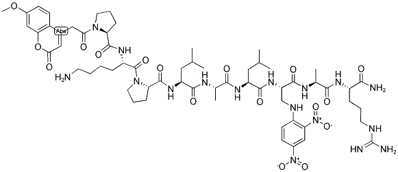 MCA-PRO-LYS-PRO-LEU-ALA-LEU-DAP(DNP)-ALA-ARG-NH2 CAS#: 396717-35-4