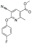 METHYL 5-CYANO-6-(4-FLUOROPHENOXY)-2-METHYLNICOTINATE CAS#: 303146-31-8