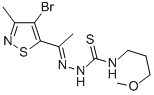 Methyl(4-bromo-3-methylisothiazol-5-yl) ketone 4-(3-methoxypropyl)thiosemicarbazone CAS#: 3787-35-7
