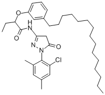 N-(1-(6-chloro-2,4-xylyl)-5-oxo-2-pyrazolin-3-yl)-2-(3-pentadecylphenoxy)butyramide CAS#: 33956-01-3