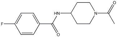N-(1-acetyl-4-piperidinyl)-4-fluoro-BenzaMide CAS#: 283167-06-6