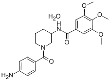 N-(1-(p-Aminobenzoyl)-3-piperidyl)-3,4,5-trimethoxybenzamide hydrate CAS#: 30751-15-6