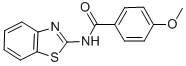 N-(1,3-benzothiazol-2-yl)-4-methoxybenzamide CAS#: 35353-19-6