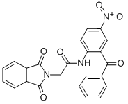 N-(2-Benzoyl-4-nitrophenyl)-1,3-dihydro-1,3-dioxo-2H-isoindole-2-acetamide CAS#: 33311-76-1