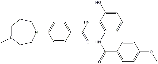 N-[2-Hydroxy-6-(4-methoxybenzamido)phenyl]-4-(4-methyl-1,4-diazepan-1-yl)benzamide CAS#: 365462-23-3