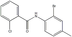 N-(2-bromo-4-methylphenyl)-2-chlorobenzamide CAS#: 303795-95-1