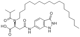 N-(2,3-dihydro-3-oxo-1H-indazol-6-yl)-N2-(2-methylpropionyl)-N2-octadecyl-L-asparagine CAS#: 34922-45-7