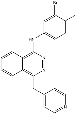 N-(3-Bromo-4-methylphenyl)-4-(4-pyridinylmethyl)-1-phthalazinamine CAS#: 300842-64-2