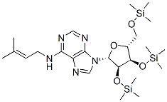 N-(3-Methyl-2-butenyl)-2'-O,3'-O,5'-O-tris(trimethylsilyl)adenosine CAS#: 32352-57-1