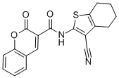 N-(3-cyano-4,5,6,7-tetrahydro-1-benzothien-2-yl)-2-oxo-2H-chromene-3-carboxamide CAS#: 348621-77-2