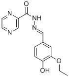 N'-(3-ethoxy-4-hydroxybenzylidene)-2-pyrazinecarbohydrazide CAS#: 304908-54-1