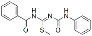 N-Benzoyl-N'-phenylaminocarbonylcarbamimidothioic acid S-methyl ester CAS#: 39536-11-3