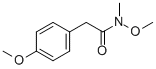 N-METHOXY-2-(4-METHOXYPHENYL)-N-METHYLACETAMIDE CAS#: 267884-96-8