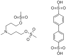 N-Methyl-N,N-bis(3-methylsulfonyloxypropyl)amine 4,4'-biphenyldisulfonate CAS#: 36148-80-8