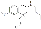 N-butyl-6-methoxy-4,4-dimethyl-tetralin-2-amine hydrochloride CAS#: 32038-41-8