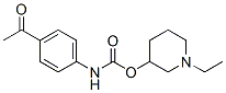 N-(p-Acetylphenyl)carbamic acid 1-ethyl-3-piperidinyl ester CAS#: 33531-50-9