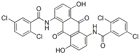 N,N'-(9,10-dihydro-4,8-dihydroxy-9,10-dioxoanthracene-1,5-diyl)bis(2,5-dichlorobenzamide) CAS#: 30124-48-2