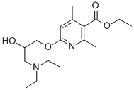 Nicotinic acid, 6-(3-diethylamino-2-hydroxypropoxy)-2,4-dimethyl-, eth yl ester CAS#: 36853-15-3
