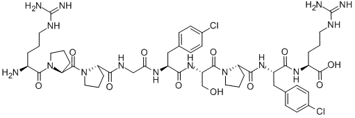 (P-CHLORO-PHE5,8)-BRADYKININ CAS#: 125229-63-2