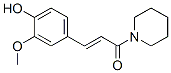 Piperidine, 1-(3-(4-hydroxy-3-methoxyphenyl)-1-oxo-2-propenyl)- CAS#: 38448-14-5