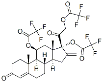 Pregn-4-ene-3,20-dione, 11beta,17,21-trihydroxy-16-methylene-, tris(tr ifluoroacetate) CAS#: 33205-61-7