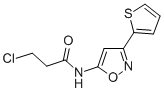 Propanamide, 3-chloro-N-(3-(2-thienyl)-5-isoxazolyl)- CAS#: 37853-43-3