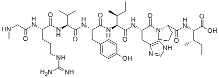 SAR-ARG-VAL-TYR-ILE-HIS-PRO-ILE CAS#: 37827-06-8