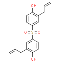 Structure of Bis(3-allyl-4-hydroxyphenyl)sulfone CAS# 41481-66-7