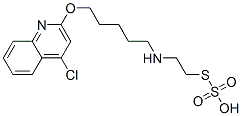 Thiosulfuric acid hydrogen S-[2-[[5-[(4-chloro-2-quinolyl)oxy]pentyl]amino]ethyl] ester CAS#: 41287-29-0