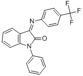 (Z)-1-Phenyl-3-(4-(trifluoromethyl)phenylimino)indolin-2-one CAS#: 303984-47-6