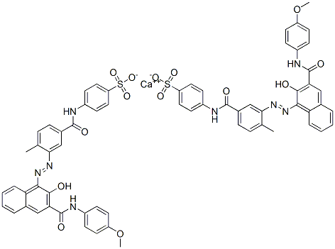calcium bis[4-[[3-[[2-hydroxy-3-[[(4-methoxyphenyl)amino]carbonyl]-1-naphthyl]azo]-4-methylbenzoyl]amino]benzenesulphonate] CAS#: 43035-18-3