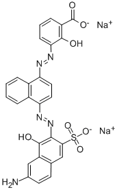 disodium 3(or 5)-[[4-[(7-amino-1-hydroxy-3-sulphonato-2-naphthyl)azo]-1-naphthyl]azo]salicylate CAS#: 34977-63-4