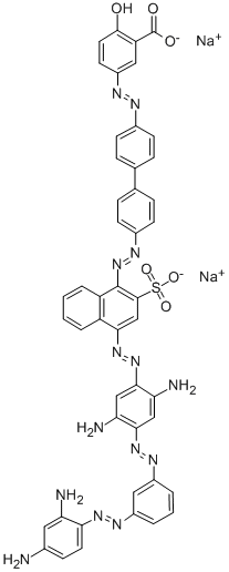 disodium 5-[[4'-[[4-[[diamino[[3-[(2,4-diaminophenyl)azo]phenyl]azo]phenyl]azo]sulphonato-1-naphthyl]azo][1,1'-biphenyl]-4-yl]azo]salicylate CAS#: 33363-87-0