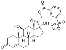 hydrocortisone 21-(sodium 3-sulphonatobenzoate) CAS#: 33767-03-2