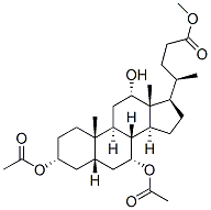 methyl 3-alpha,7-alpha-diacetoxy-12-alpha-hydroxy-5-beta-cholan-24-oate CAS#: 3749-87-9