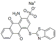 sodium 1-amino-4-(2-benzothiazol-ylthio)-9,10-dihydro-9,10-dioxoanthracene-2-sulphonate CAS#: 3767-77-9