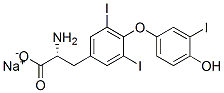 sodium O-(4-hydroxy-3-iodophenyl)-3,5-diiodo-D-tyrosinate CAS#: 41670-36-4